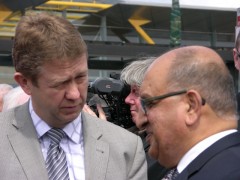 Governor General Sir Anand Satyanand  with New Lynn MP David Cunliffe