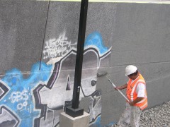 Removing graffiti and train art from the rail network