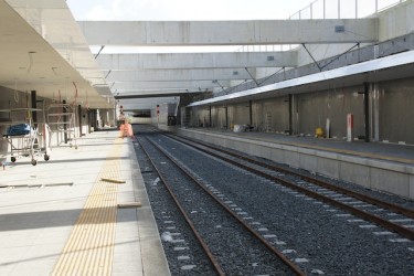 The new Manukau underground station ready for passengers