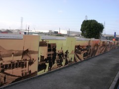 Fencing around Onehunga's station depicting village history